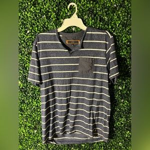 Striped pd&c white and blue shirt